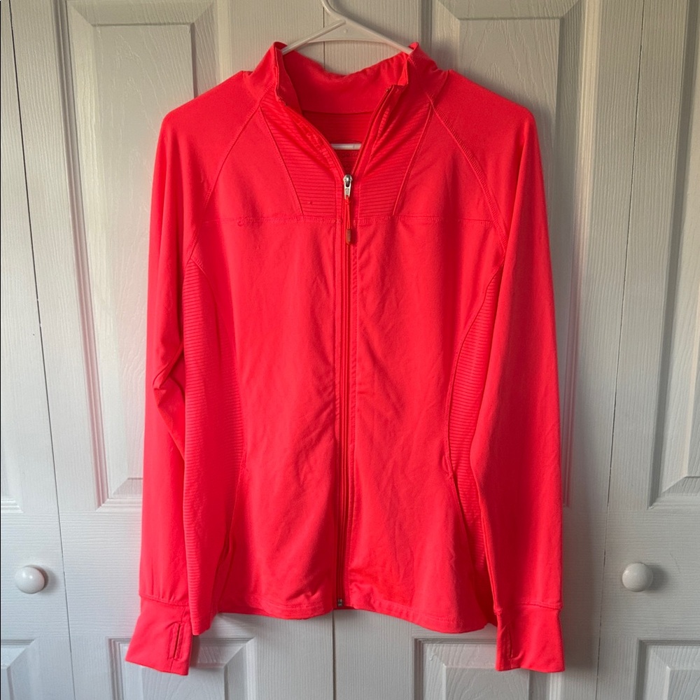 Vibrant Coral Utility Jacket